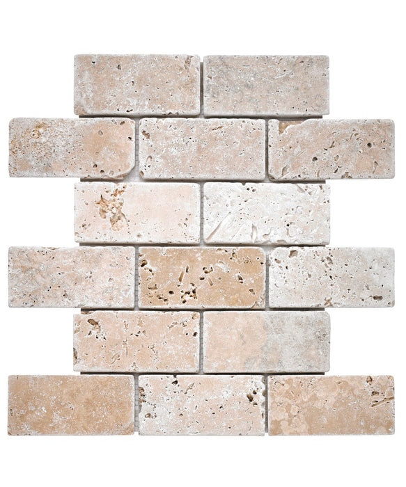 Travertine Brick Mosaic Tile