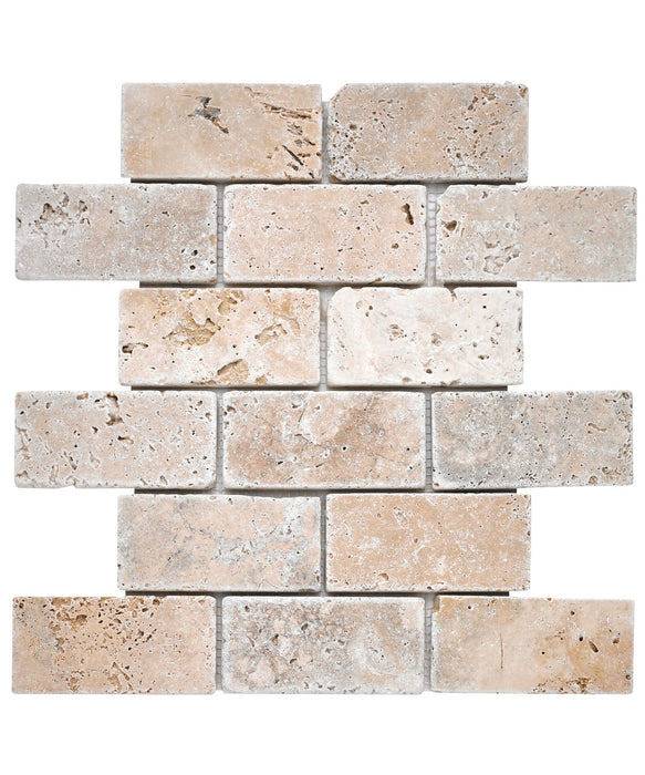 Travertine Brick Mosaic Tile