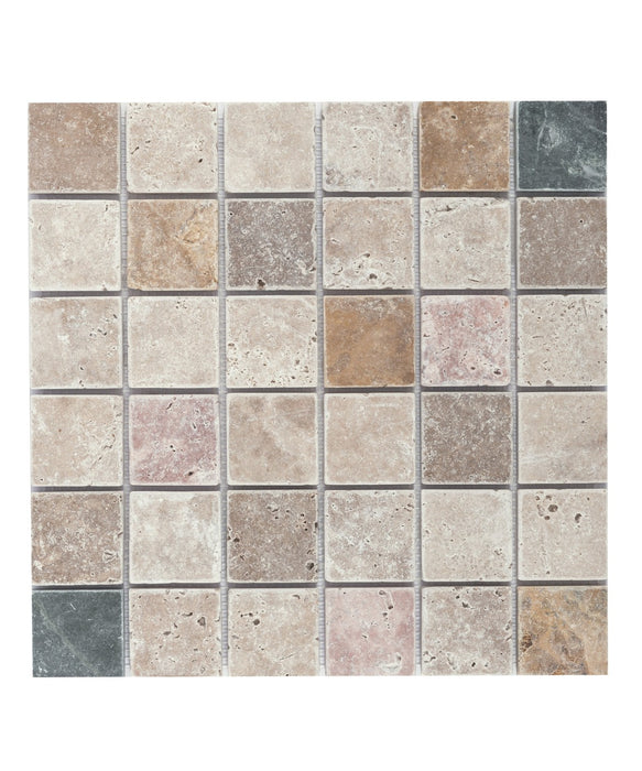 NSM Travertine / Marble Tumbled Mosaic Tile