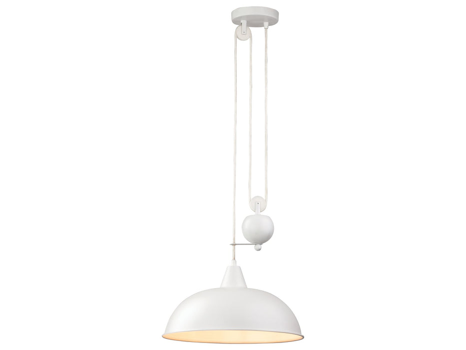 Century Rise & Fall Pendant - White