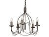 Regency 5 Light Wall - Antique Silver