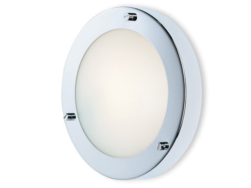 Rondo Wall / Flush Ceiling Fitting -Chrome with Opal Glass