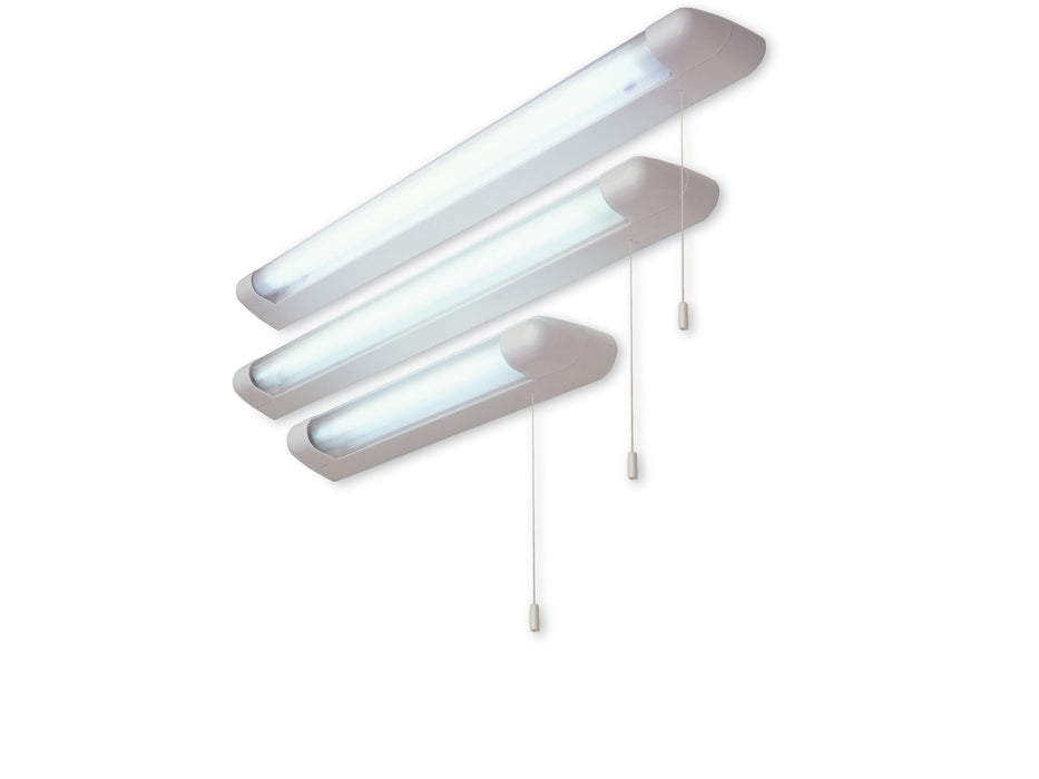 18w Fluorescent Strip Light - White with Polycarbonate Diffuser