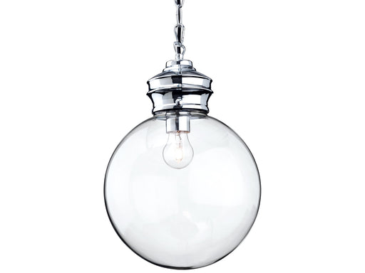 Omar Pendant - Chrome with Clear Glass