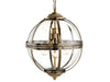 Mayfair Pendant - Antique Brass with Clear Glass