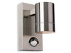 Colt Single Wall Light with PIR - Stainless Steel