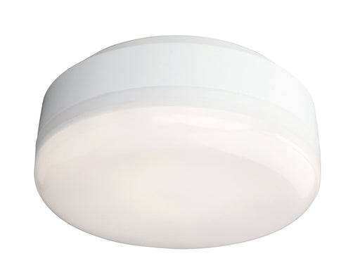 Mini Hydro LED Flush Ceiling Fitting - White with White Polycarbonate Diffuser