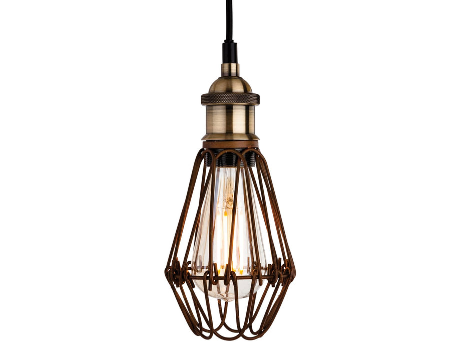 Arcade Pendant - Rustic Brown