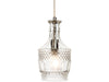 Decanter 1 Light Pendant - Chrome with Clear Decorative Glass