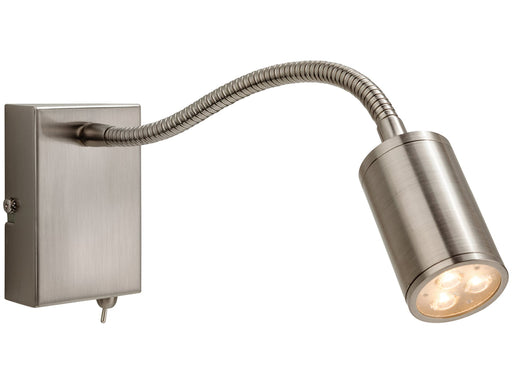 Orion LED Flexi Wall Light - Brushed Steel