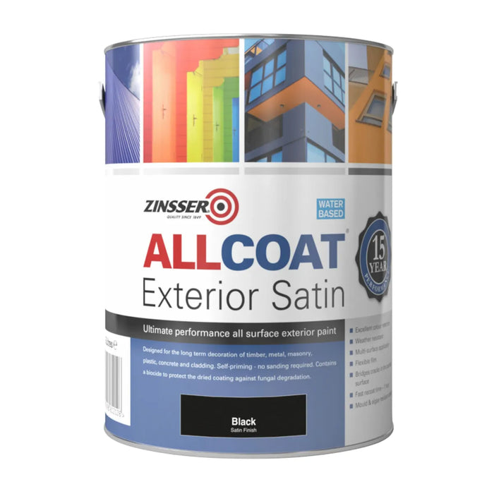 Zinsser Allcoat Exterior Satin Black