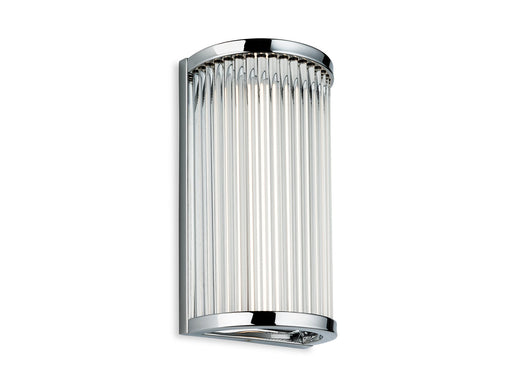 Jewel LED Wall Light - Chrome with Clear Glass Rods