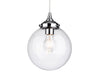 Seville Pendant - Chrome with Clear Glass