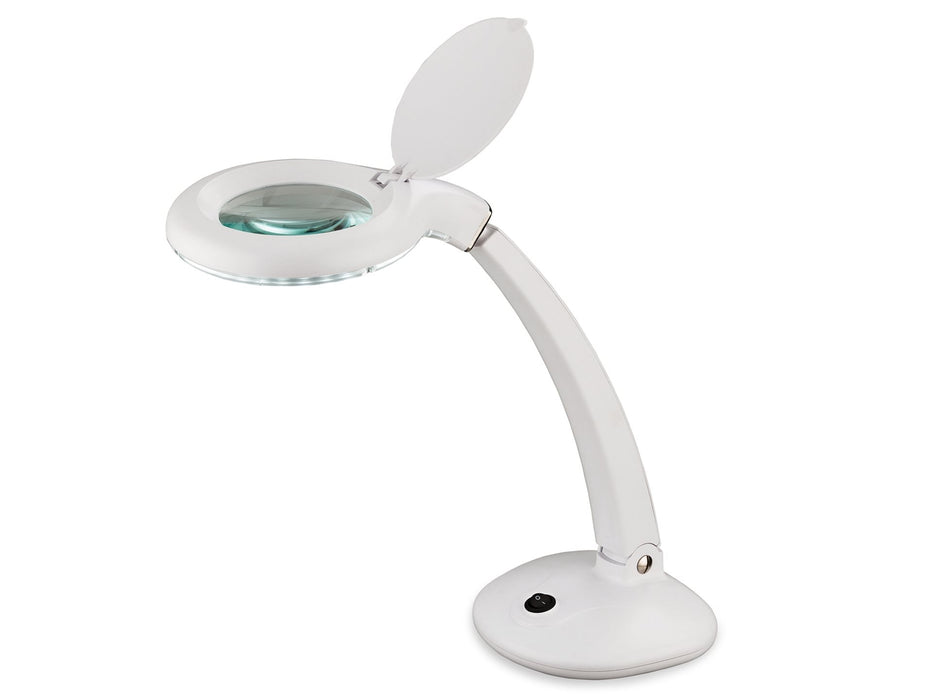 Magnifying LED Table Lamp - White