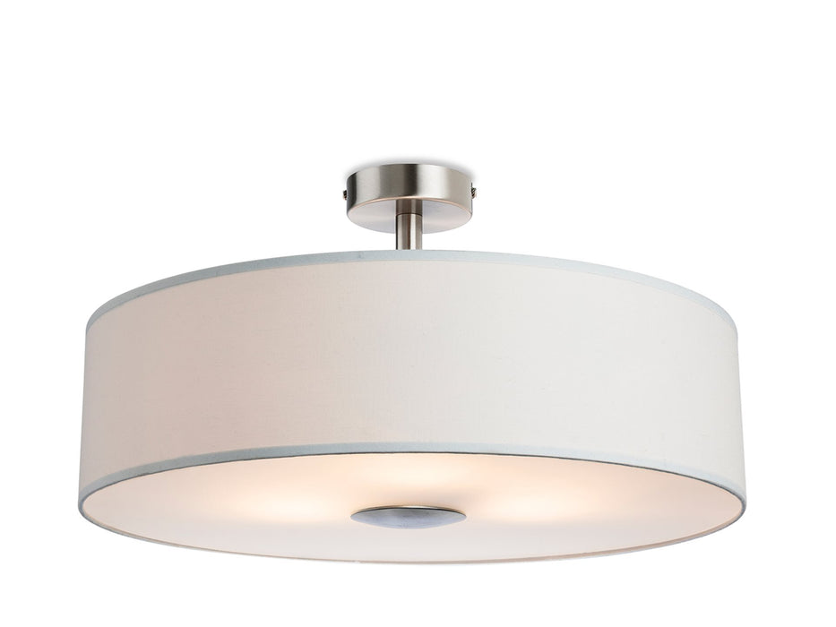 Madison Semi Flush Ceiling Fitting - Cream