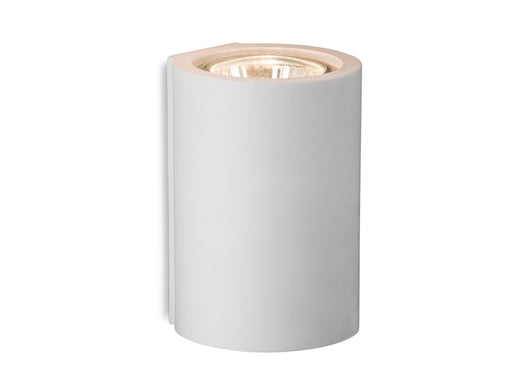 Wells Single Plaster Wall Light - White