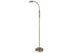 Milan LED Floor Lamp - Antique Brass