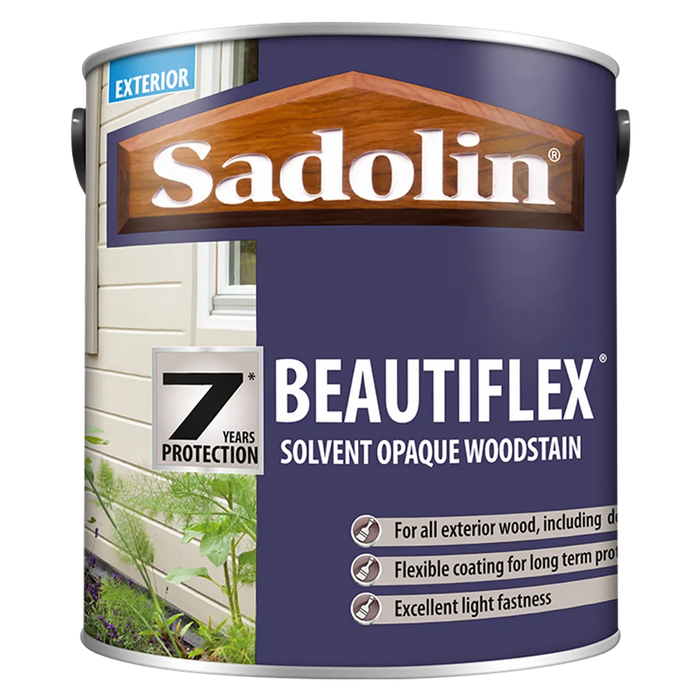  Sadolin Beautiflex Solvent Opaque Woodstain Tinted Colour