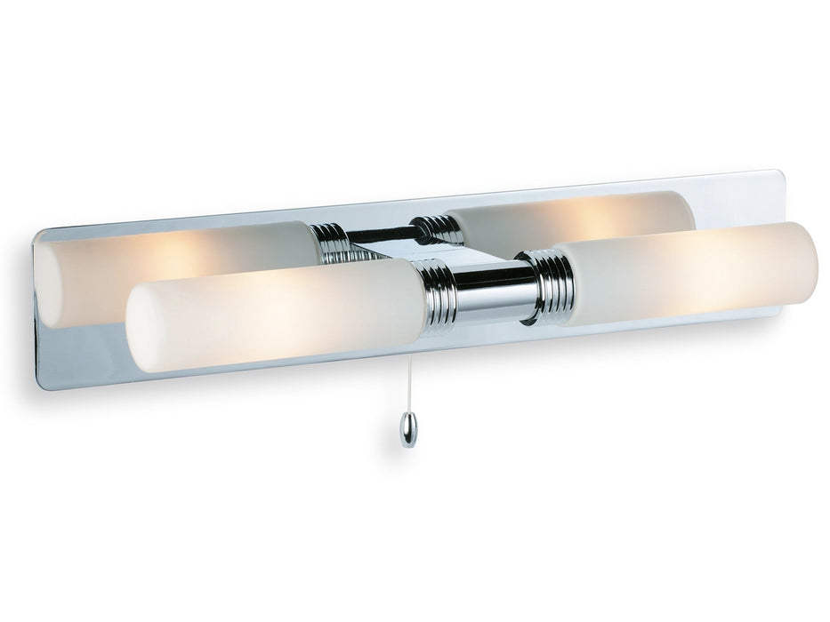 Spa 2 Light Wall - Chrome with Opal Glass