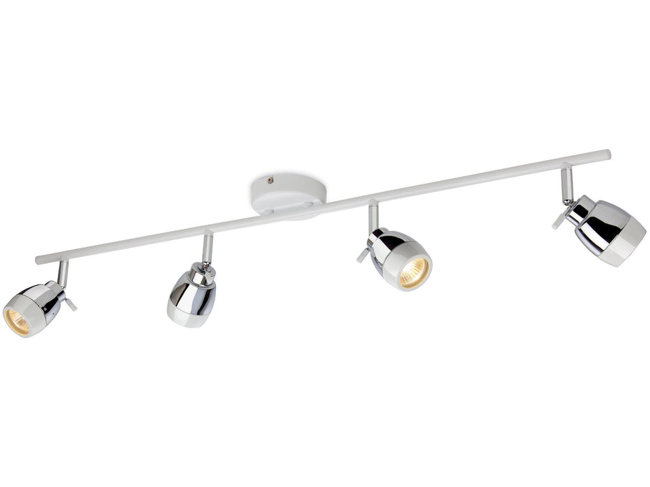 Marine 4 Light Bar - White with Chrome