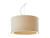 Clio Pendant - Chrome with Cream Shade