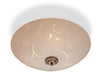 Sadie Semi Flush Ceiling Fitting - Opal Glass with Decorative Pattern