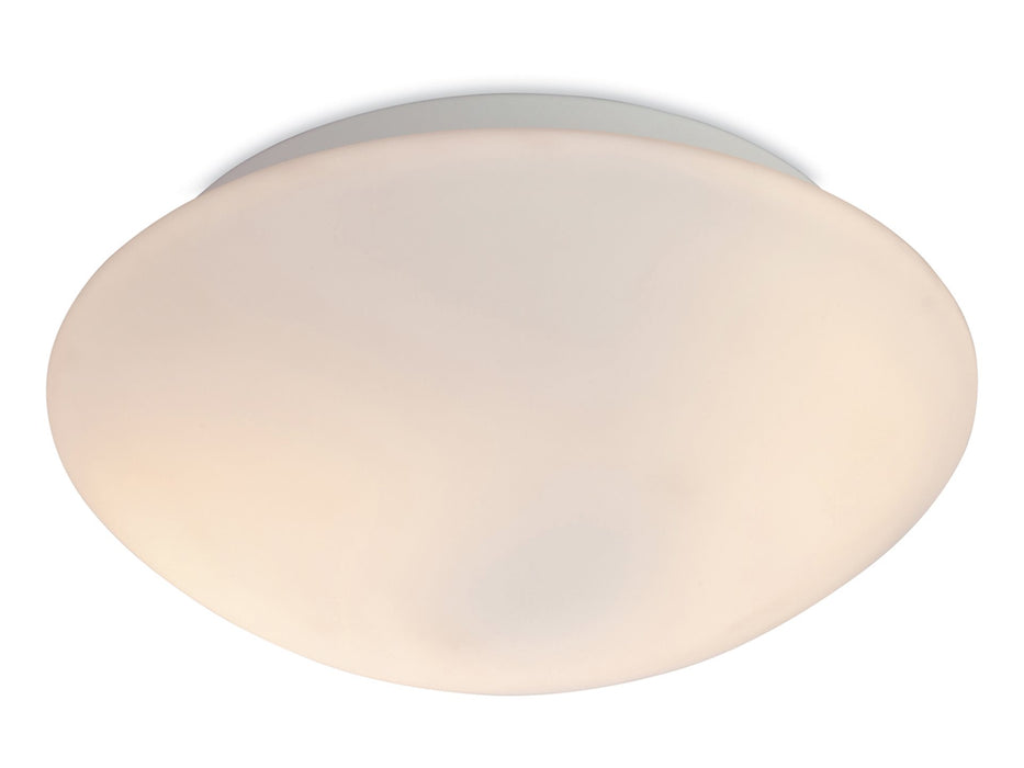 Vento Flush Ceiling Fitting - Opal Glass