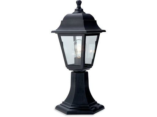 Oslo Resin Lantern - Pillar - Black