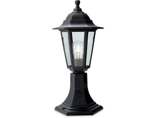 Malmo Resin Lantern - Pillar - Black