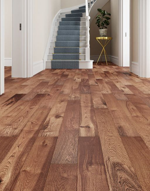 Engineered Wood Flooring - Mayfair -  Golden Pecan Oak - Brushed & Lacquered 