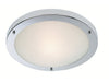 Rondo LED Flush Ceiling Fitting / Wall Light - Chrome with Opal Glass