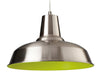 Smart Pendant - Brushed Steel with Green Inside