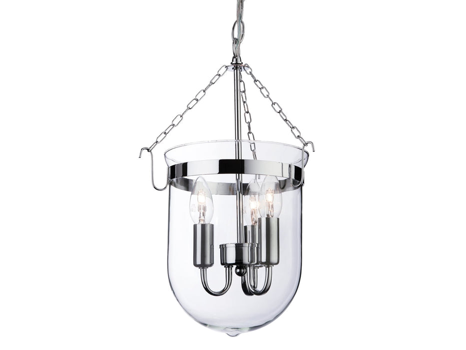 Regal Lantern - Chrome with Clear Glass