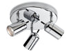 Atlantic 3 Light Flush Ceiling Fitting - Chrome