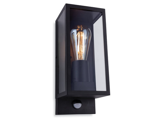 Dallas Wall Light with PIR - Black