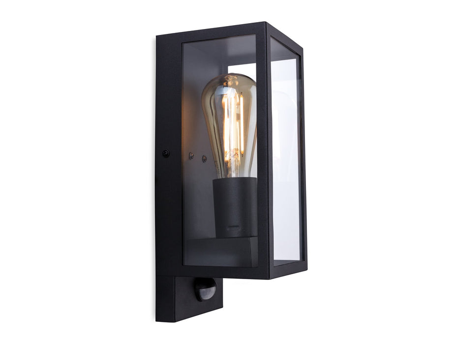 Dallas Wall Light with PIR - Black