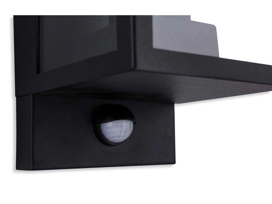 Dallas Wall Light with PIR - Black