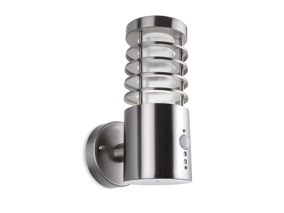 Tamar LED Wall Light with PIR - Stainless Steel