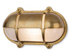 Nautic Bulkhead Light - Brass with Frosted Glass 