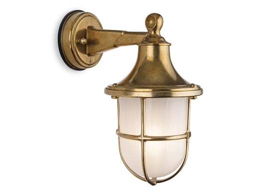 Nautic Wall Light - Brass with Frosted Glass