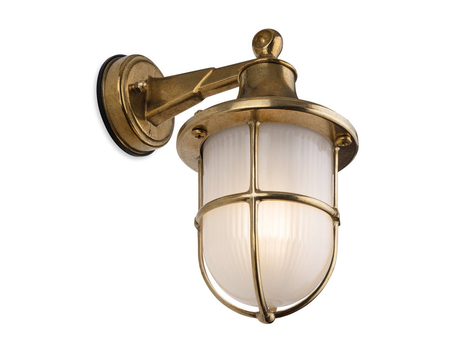 Nautic Wall Light - Brass with Frosted Glass