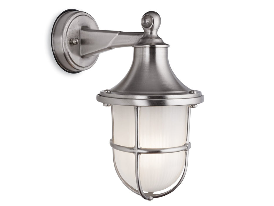 Nautic Wall Light - Nickel with Frosted Glass