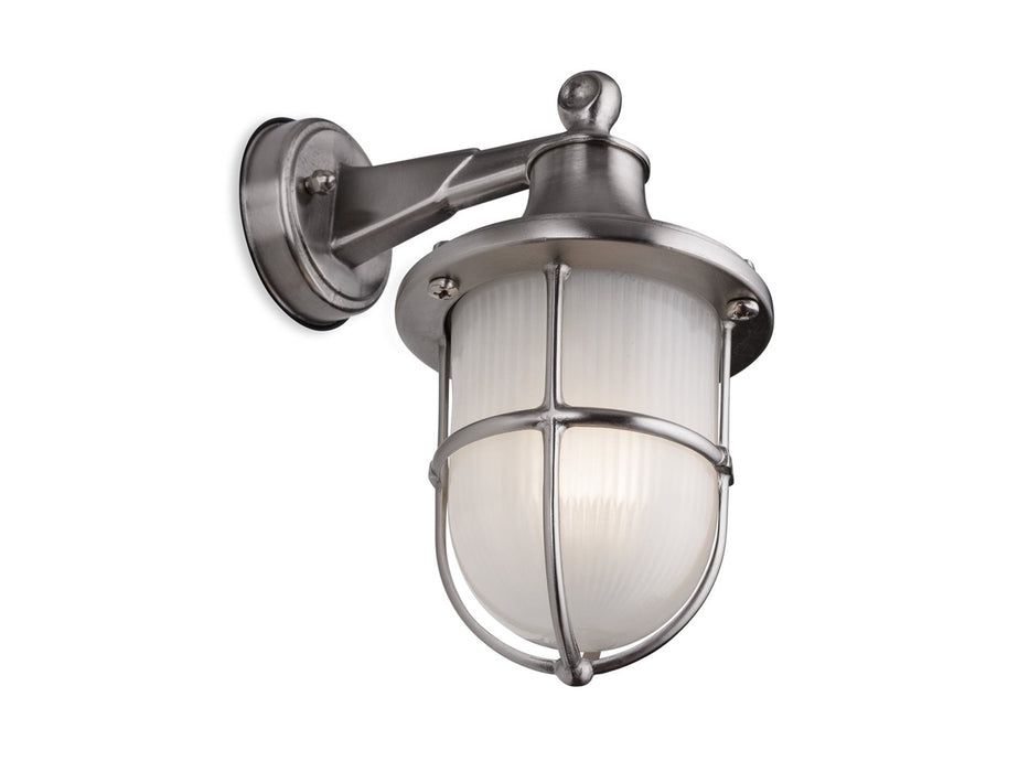 Nautic Wall Light - Nickel with Frosted Glass