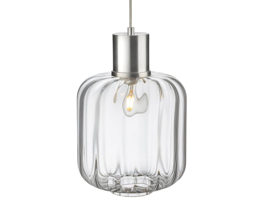 Eton Pendant Light - Aluminium with Clear Glass