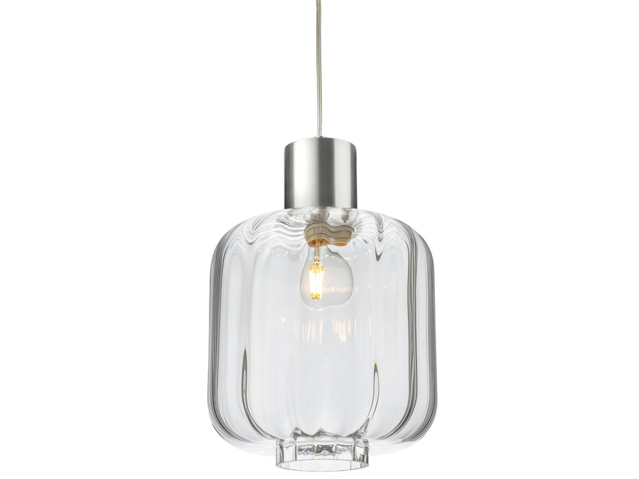 Eton Pendant Light - Aluminium with Clear Glass