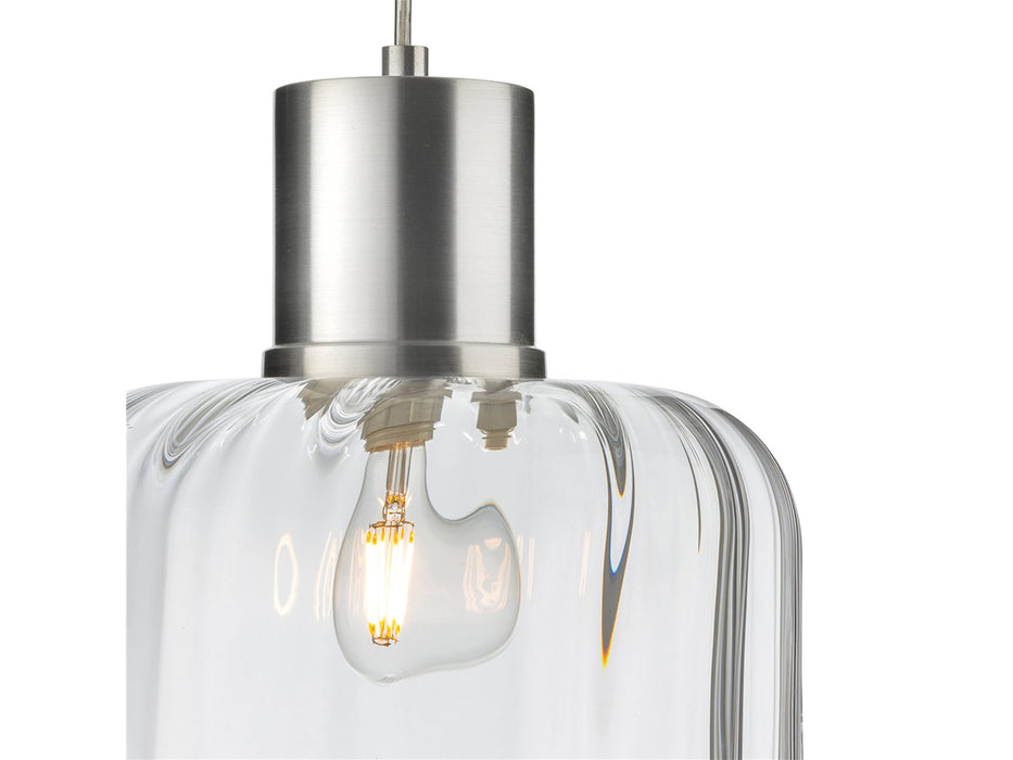 Eton Pendant Light - Aluminium with Clear Glass