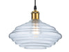 Logan Pendant - Antique Brass with Clear Glass