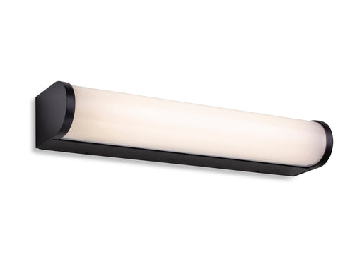 Bravo LED Wall Light - 300mm - Black with Opal White Polycarbonate Diffuser