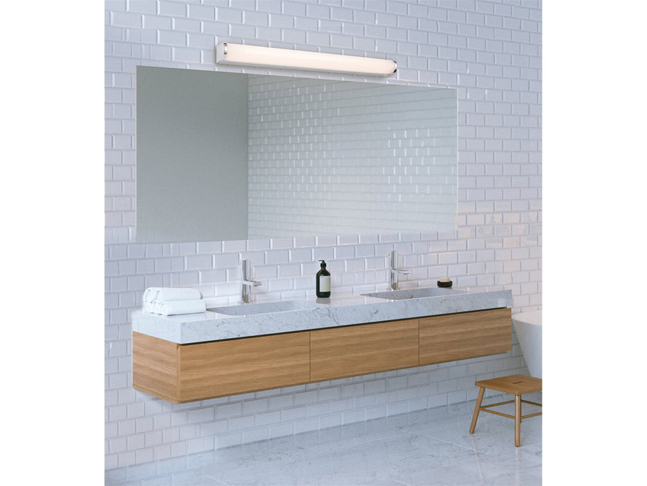 Bravo LED Wall Light - 600mm - Chrome with Opal White Polycarbonate Diffuser