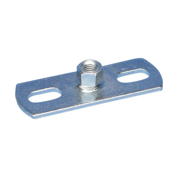 nVent Caddy Two Hole Base Plate for Threaded Rod, Steel, Electrogalvanized
